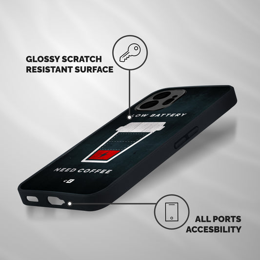 Coffee Need Shockproof Hybrid Protection (Metal + TPU) Back Case Cover