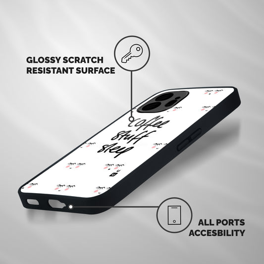 Coffee Stuff Sleep Shockproof Hybrid Protection (Metal + TPU) Back Case Cover
