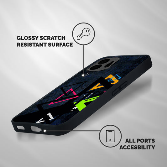 Coloured Triangles Shockproof Hybrid Protection (Metal + TPU) Back Case Cover