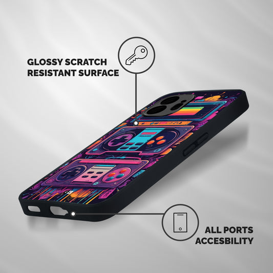 Comic Gaming Console Shockproof Hybrid Protection (Metal + TPU) Back Case Cover