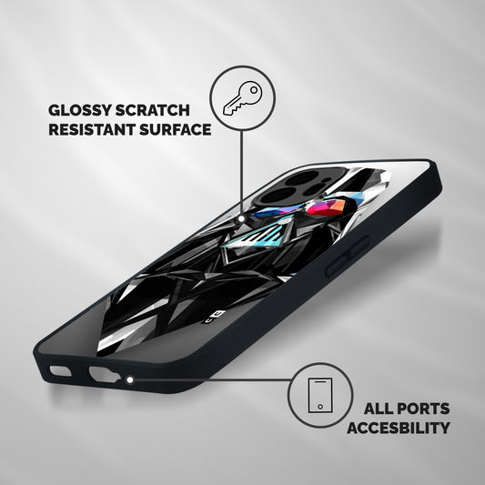 Crystal Robot Shockproof Hybrid Protection (Metal + TPU) Back Case Cover