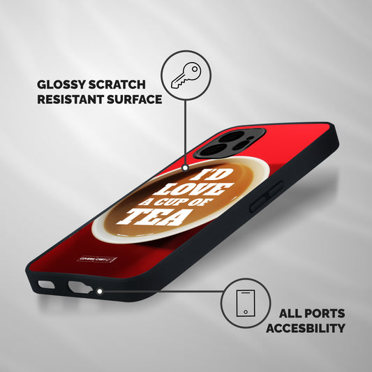 Cup of Tea Shockproof Hybrid Protection (Metal + TPU) Back Case Cover