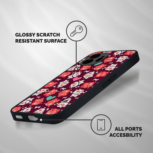 Cut Dog Design Shockproof Hybrid Protection (Metal + TPU) Back Case Cover
