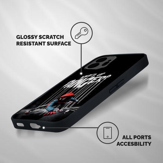 Danger Up Shockproof Hybrid Protection (Metal + TPU) Back Case Cover