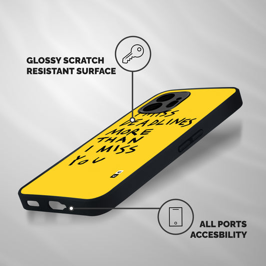 Deadlines Shockproof Hybrid Protection (Metal + TPU) Back Case Cover