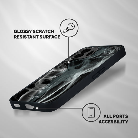 Dense Smoke Shockproof Hybrid Protection (Metal + TPU) Back Case Cover