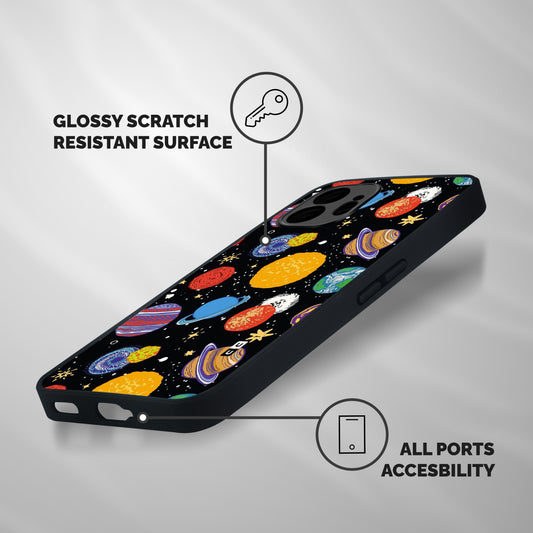 Designer Planets Shockproof Hybrid Protection (Metal + TPU) Back Case Cover