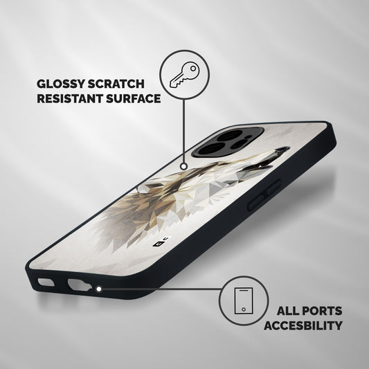 Diamond Wolf Shockproof Hybrid Protection (Metal + TPU) Back Case Cover