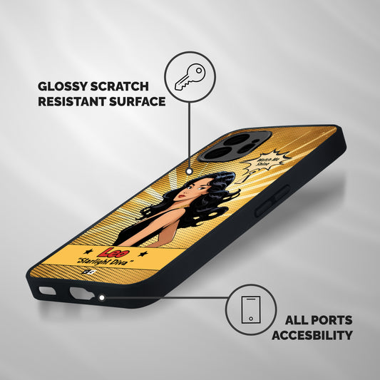 Diva Leo Shockproof Hybrid Protection (Metal + TPU) Back Case Cover