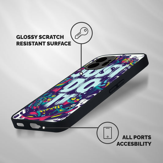 Do It Abstract Shockproof Hybrid Protection (Metal + TPU) Back Case Cover