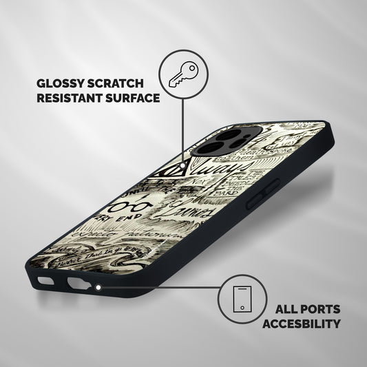Doodle Art Shockproof Hybrid Protection (Metal + TPU) Back Case Cover