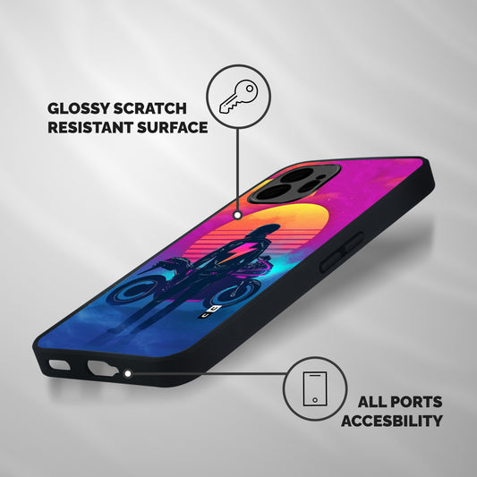 Electric Ride Shockproof Hybrid Protection (Metal + TPU) Back Case Cover