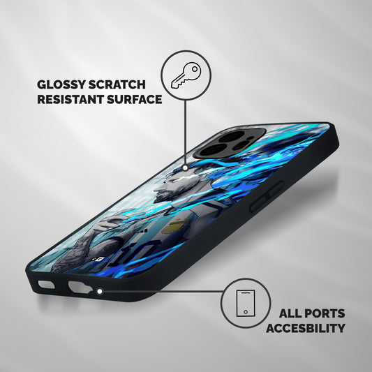 Electrifying Soccer Star Shockproof Hybrid Protection (Metal + TPU) Back Case Cover