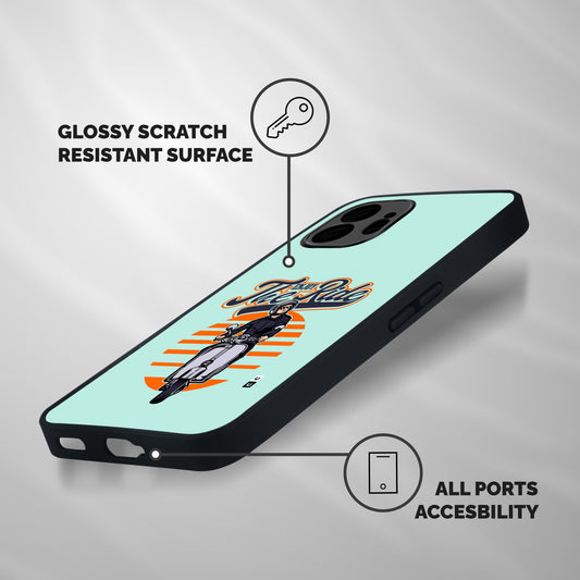 Enjoy The Ride Shockproof Hybrid Protection (Metal + TPU) Back Case Cover