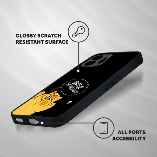 Enter The Password Shockproof Hybrid Protection (Metal + TPU) Back Case Cover
