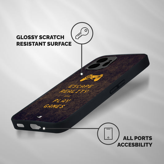 Escape Reality Shockproof Hybrid Protection (Metal + TPU) Back Case Cover