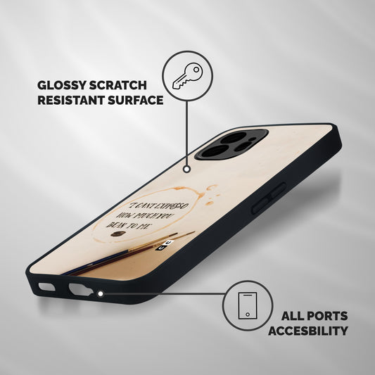 Espresso Bean Shockproof Hybrid Protection (Metal + TPU) Back Case Cover