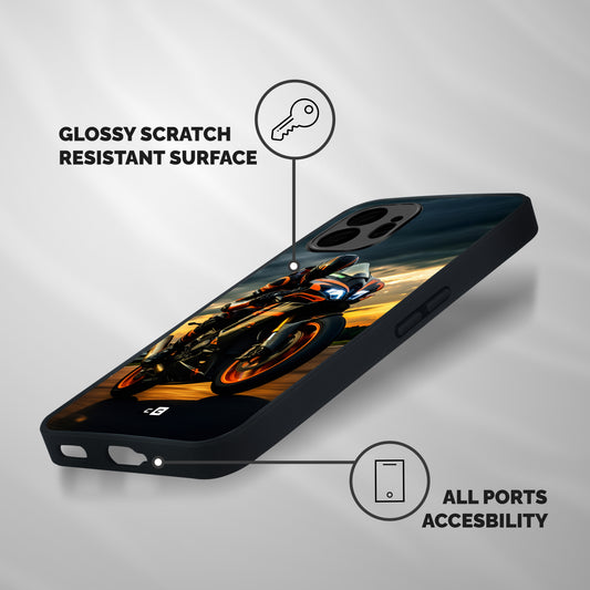 Evening Highway Shockproof Hybrid Protection (Metal + TPU) Back Case Cover