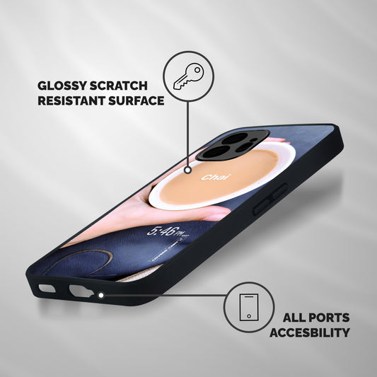 Evening Tea Shockproof Hybrid Protection (Metal + TPU) Back Case Cover