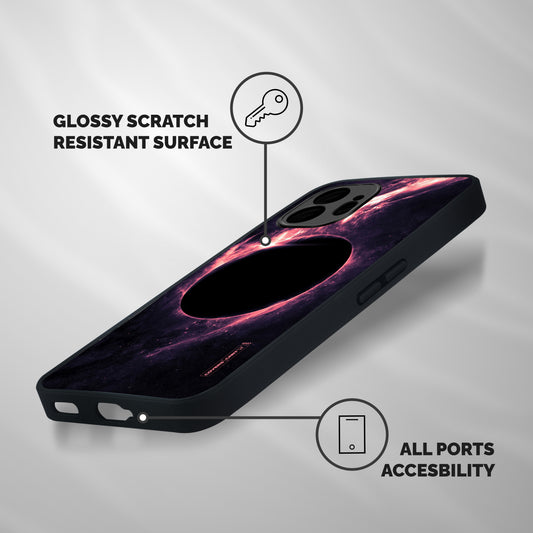 Exotic Design Shockproof Hybrid Protection (Metal + TPU) Back Case Cover