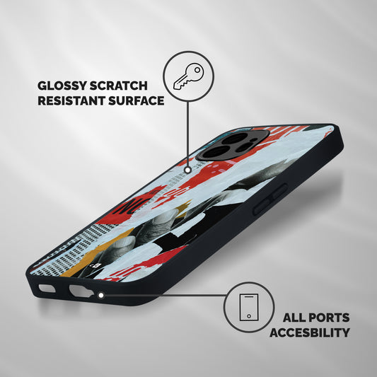 Fabulous Paper Cutout Shockproof Hybrid Protection (Metal + TPU) Back Case Cover
