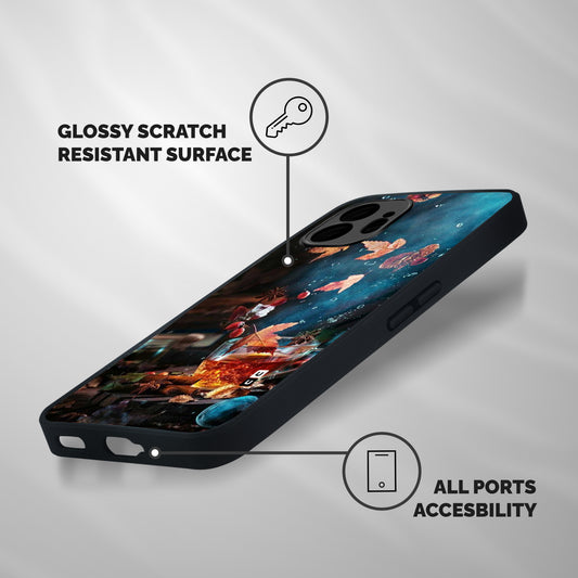 Falling Leaves Tea Shockproof Hybrid Protection (Metal + TPU) Back Case Cover