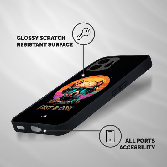 Fast And Cool Shockproof Hybrid Protection (Metal + TPU) Back Case Cover