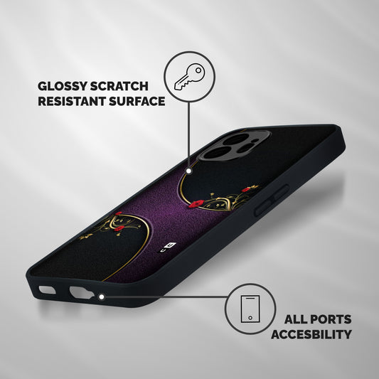 Flower Curves Shockproof Hybrid Protection (Metal + TPU) Back Case Cover