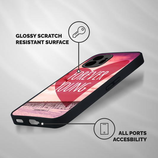 Forever Young Shockproof Hybrid Protection (Metal + TPU) Back Case Cover