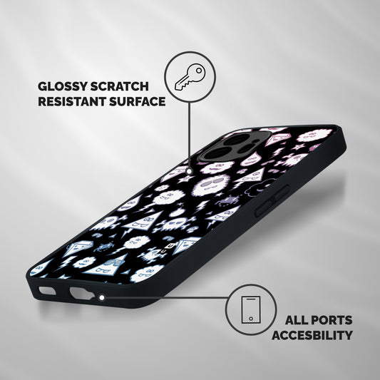 Funny Faces Shockproof Hybrid Protection (Metal + TPU) Back Case Cover