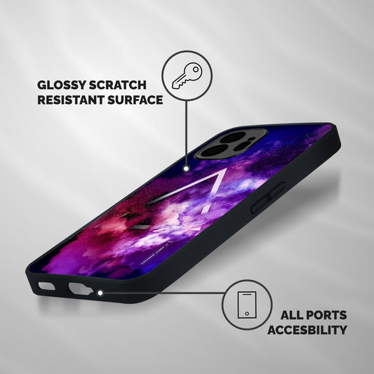 Galaxy Smoke Hues Shockproof Hybrid Protection (Metal + TPU) Back Case Cover