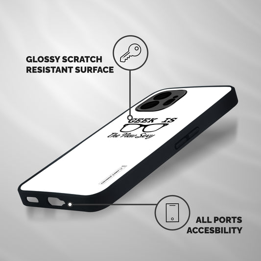 Geek Is The New Sexy Shockproof Hybrid Protection (Metal + TPU) Back Case Cover