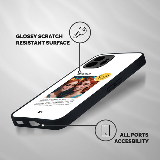 Golden Gemini Shockproof Hybrid Protection (Metal + TPU) Back Case Cover