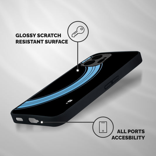 Half Circles Shockproof Hybrid Protection (Metal + TPU) Back Case Cover