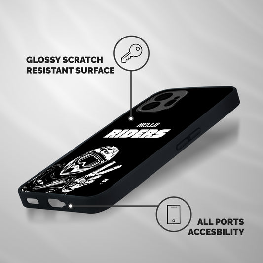 Hello Riders Shockproof Hybrid Protection (Metal + TPU) Back Case Cover