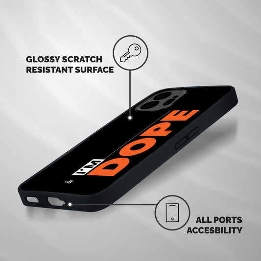 I am Dope Shockproof Hybrid Protection (Metal + TPU) Back Case Cover
