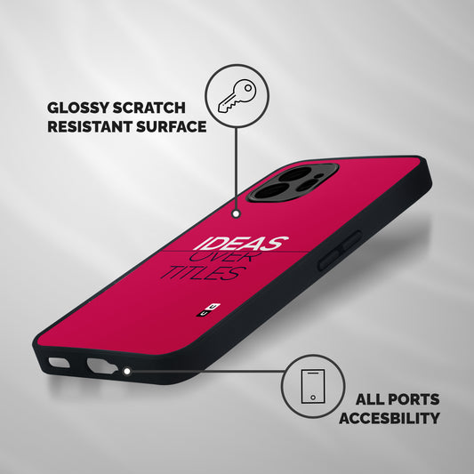 Ideas Over Titles Shockproof Hybrid Protection (Metal + TPU) Back Case Cover