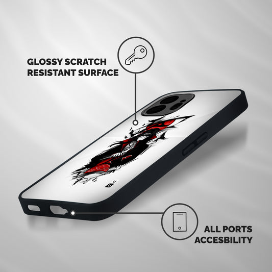 Itachi Combat Shockproof Hybrid Protection (Metal + TPU) Back Case Cover