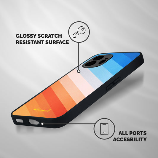 Jazzy Pattern Shockproof Hybrid Protection (Metal + TPU) Back Case Cover