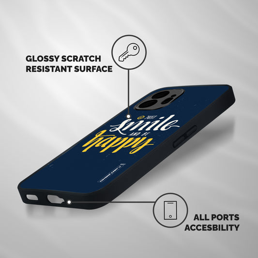 Just Smile Shockproof Hybrid Protection (Metal + TPU) Back Case Cover