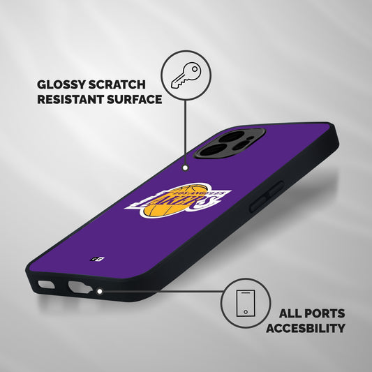 Lakers Angles Shockproof Hybrid Protection (Metal + TPU) Back Case Cover