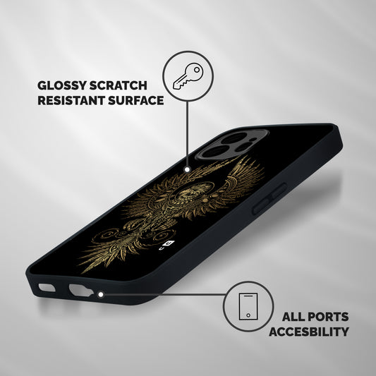 Legendary Phoenix Shockproof Hybrid Protection (Metal + TPU) Back Case Cover