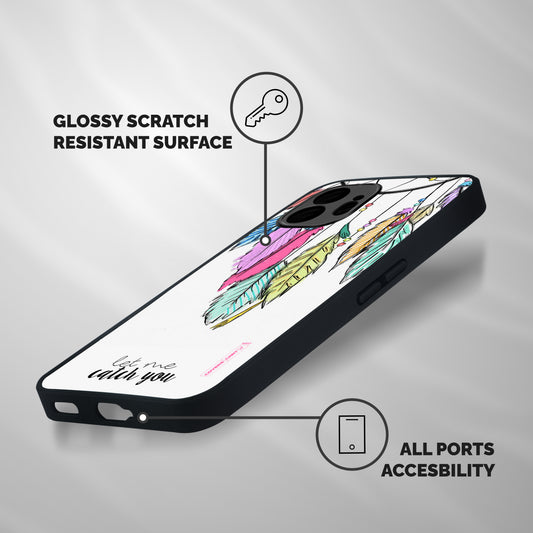 Let Me Catch You Shockproof Hybrid Protection (Metal + TPU) Back Case Cover