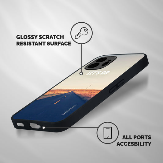 Lets Wander Shockproof Hybrid Protection (Metal + TPU) Back Case Cover