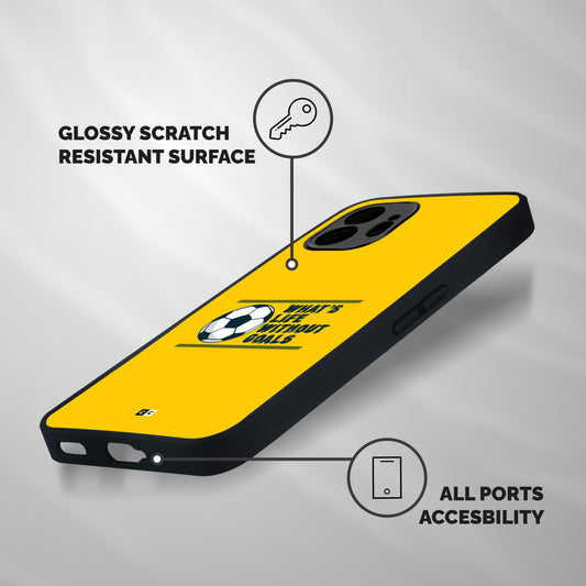 Life Without Goals Shockproof Hybrid Protection (Metal + TPU) Back Case Cover