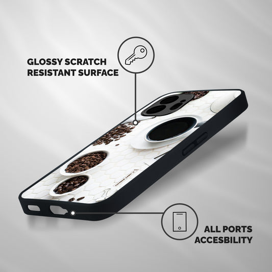 Live Coffee Shockproof Hybrid Protection (Metal + TPU) Back Case Cover