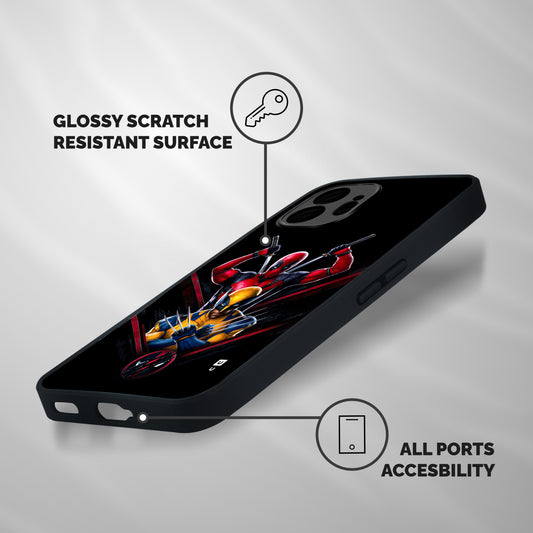 Logan And Wade Shockproof Hybrid Protection (Metal + TPU) Back Case Cover