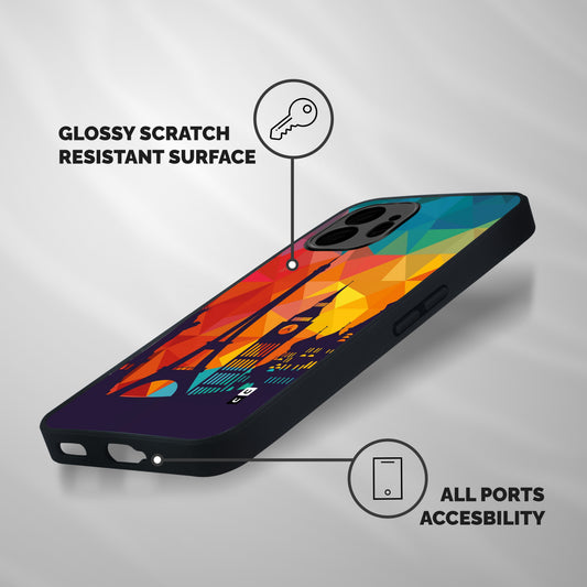 London Art Shockproof Hybrid Protection (Metal + TPU) Back Case Cover