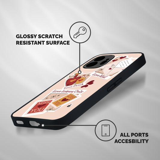 Love Language Shockproof Hybrid Protection (Metal + TPU) Back Case Cover