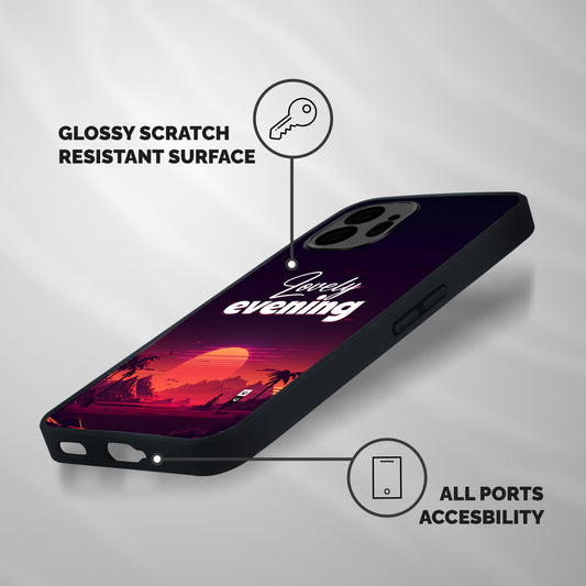Lovely Evening Shockproof Hybrid Protection (Metal + TPU) Back Case Cover